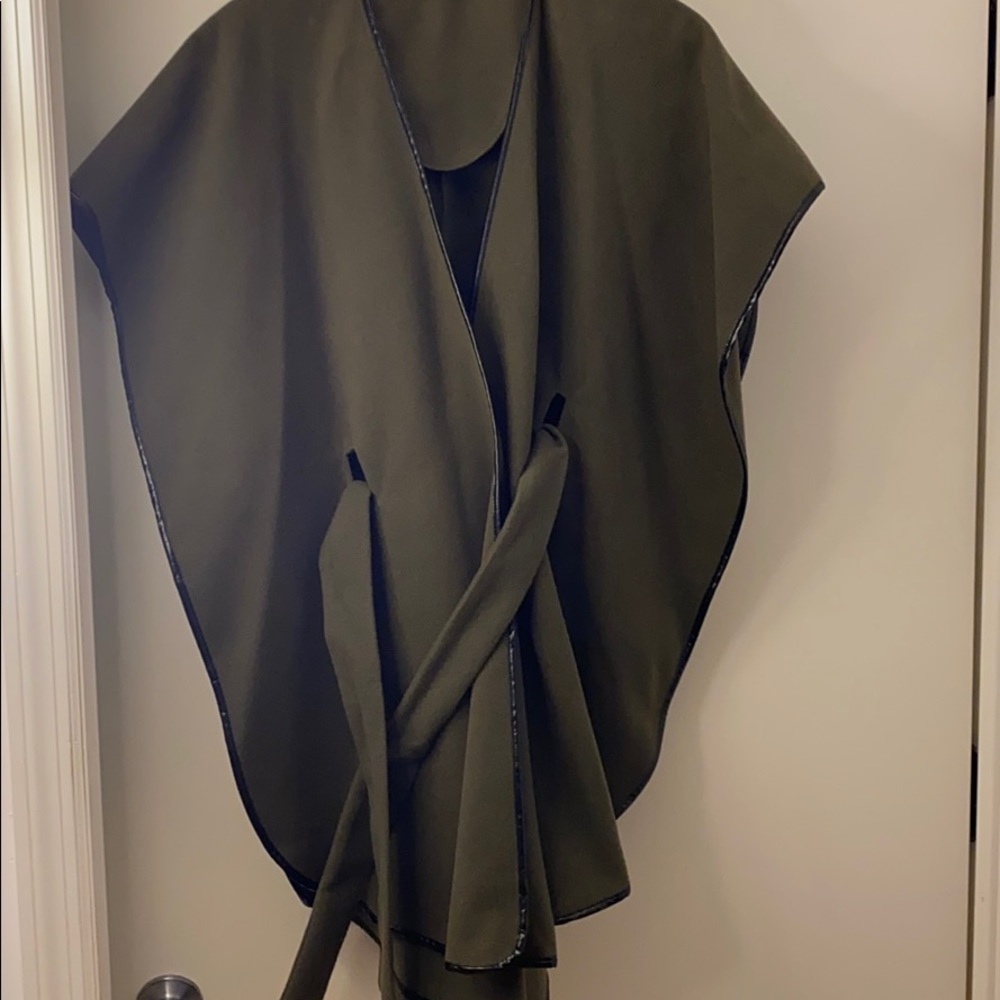 Green with black trimming jacket OneSizeFitsAll